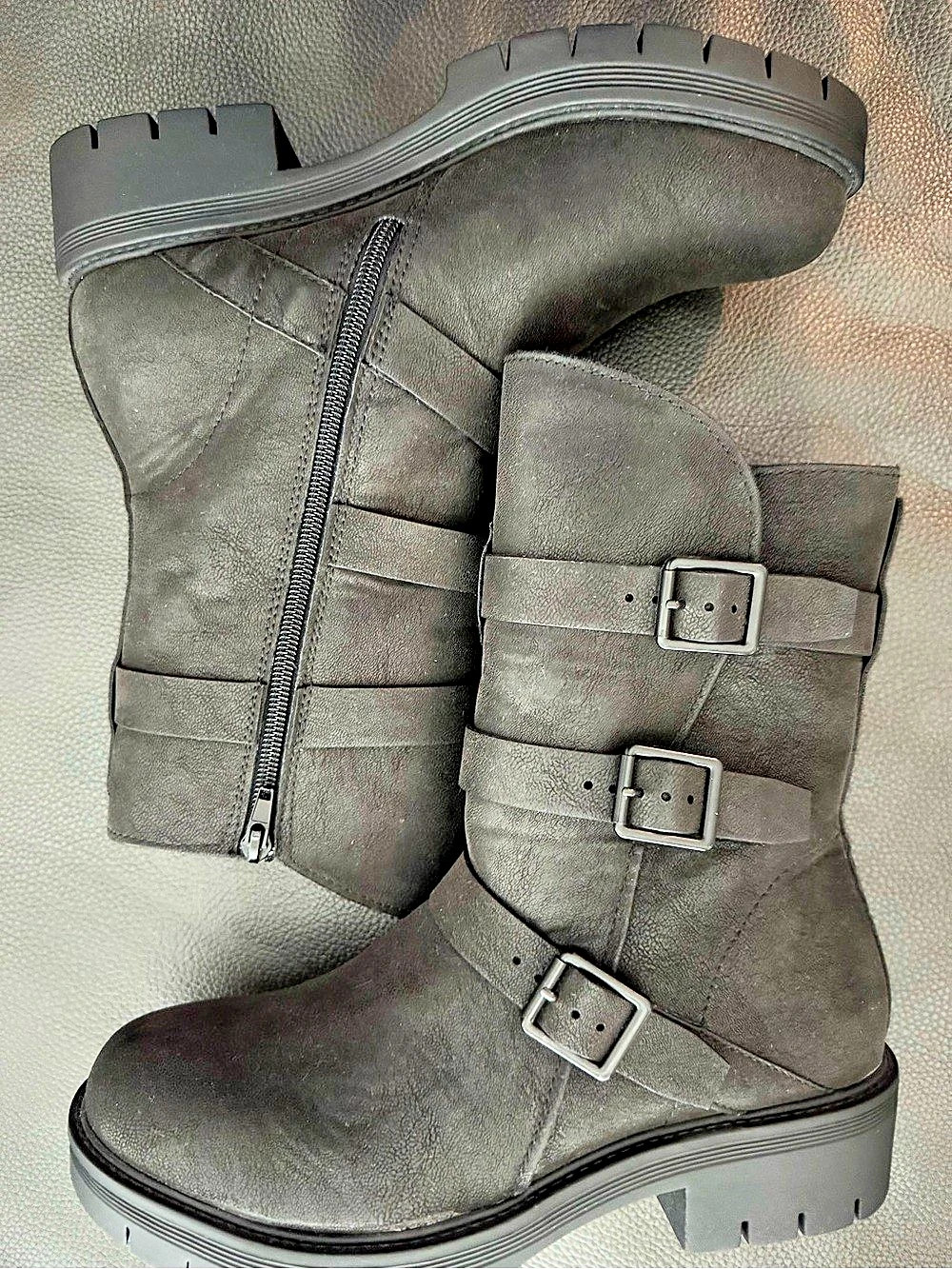 Mia Brand Buckle Ankle Boots Black US 8.5 M New w/out tags.